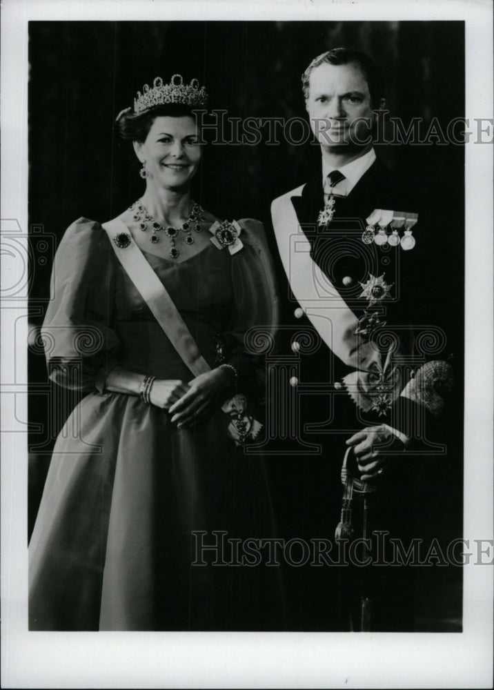 1988 Press Photo King Carl XVI Gustaf and Queen Silvia - RRW97477 - Historic Images