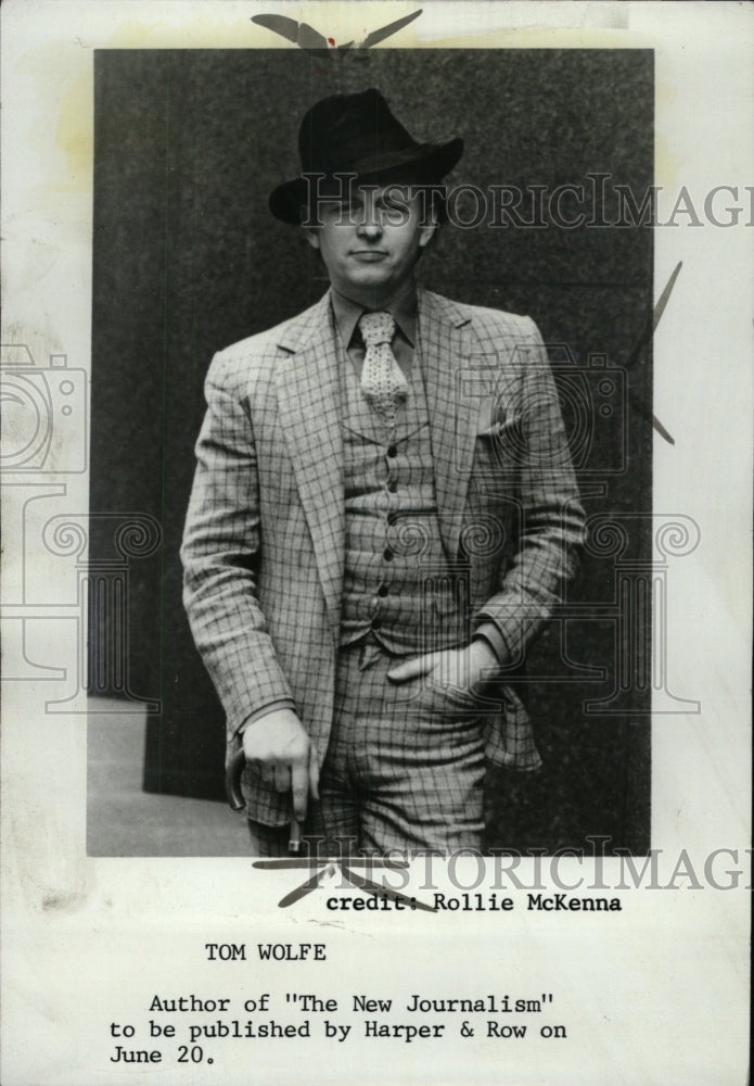 1973 Press Photo Tom Wolfe Author Journalist Chicago - RRW97697 - Historic Images