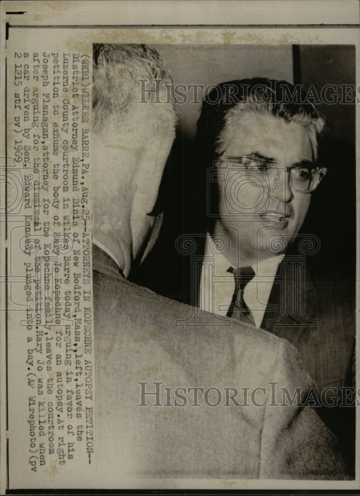 1969 Press Photo Attorney Edmund Dinis Luzerne County - RRW97767 - Historic Images