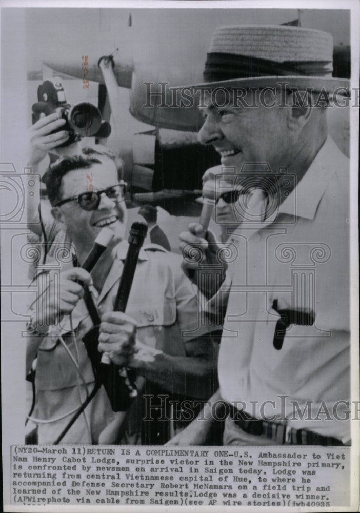 1964 Press Photo HENRY CABOT LODGE AMBASSADOR VIETNAM - RRW97839 - Historic Images