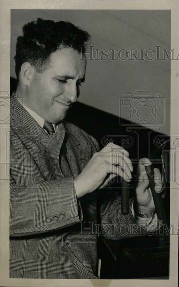 1950 Press Photo Denver Medical Examiner Dr Angelo Lapi - RRW98081 - Historic Images