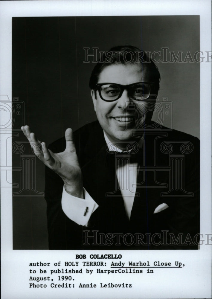 1990 Press Photo Bob Colacello American Writer Chicago - RRW98129 - Historic Images