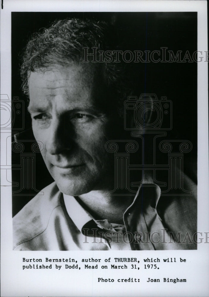 1975 Press Photo Burton Bernstein Thurber Author - RRW98195 - Historic Images