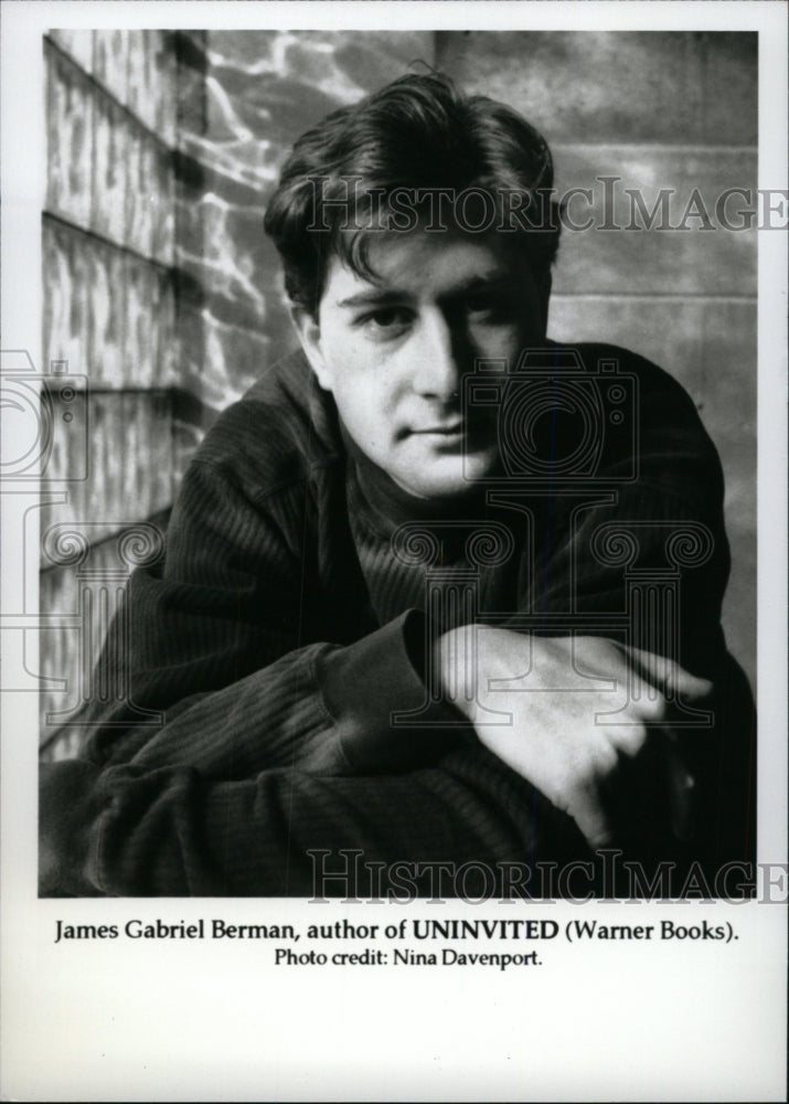 1995 Press Photo James Gabriel Berman UNINVITED author - RRW98205 - Historic Images