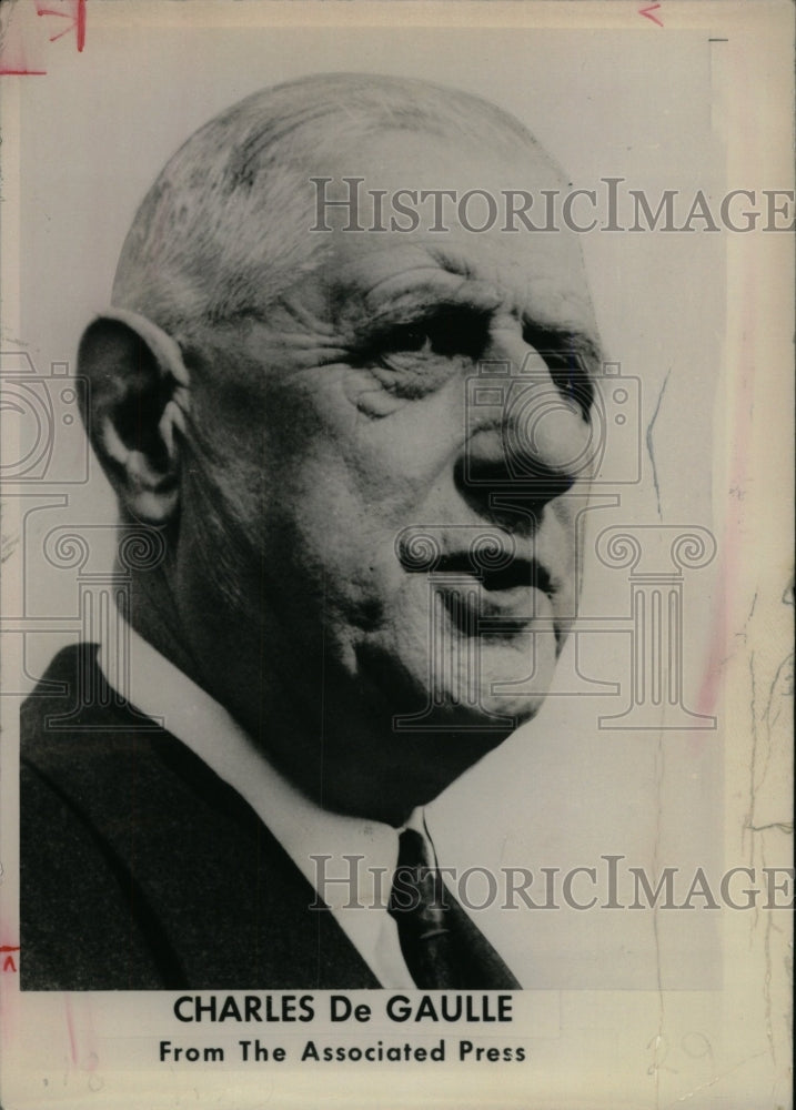 1970 Press Photo France President Charles De Gaulle - RRW98251 - Historic Images