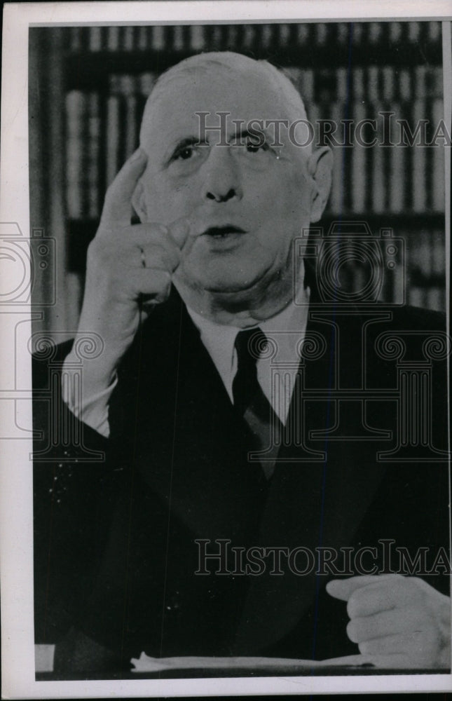 1964 Press Photo Charles De Gaulle Free French Forces - RRW98257 - Historic Images