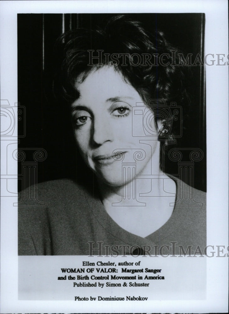 1992 Press Photo Ellen Chesler author - RRW98303 - Historic Images