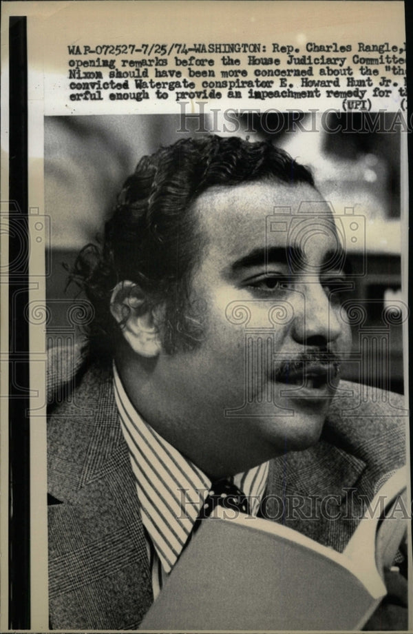 1974 Press Photo Charles Rangle Open Remarks House - RRW98319 ...