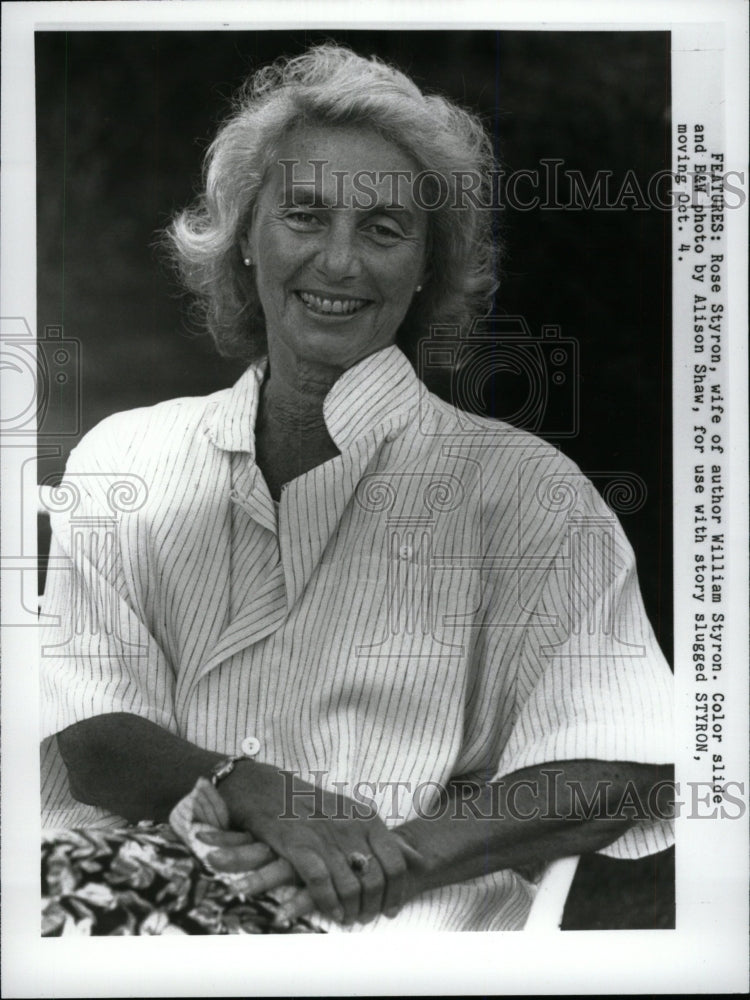 1990 Press Photo Rose Styron - RRW98343 - Historic Images