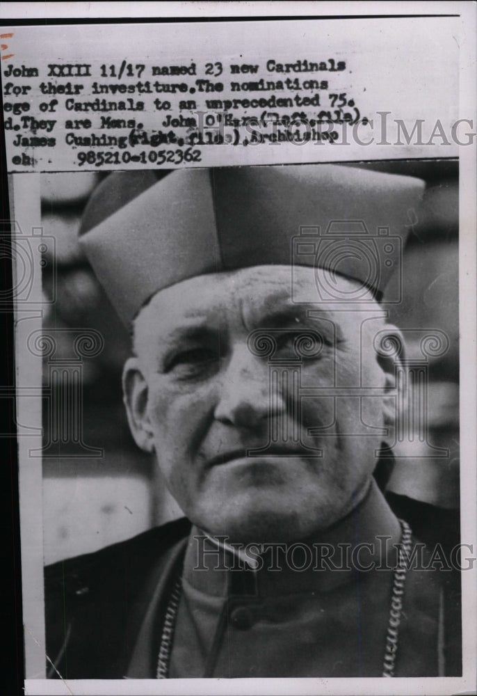 1958 Press Photo Catholic Cardinal Richard Cushing - RRW98357 - Historic Images