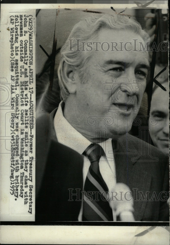 1975 Press Photo John Conna Former Treasury Secretary - RRW98477 - Historic Images