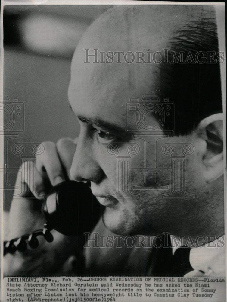 1964 Press Photo Florida State Atty. Richard Gerstein - RRW98657 - Historic Images