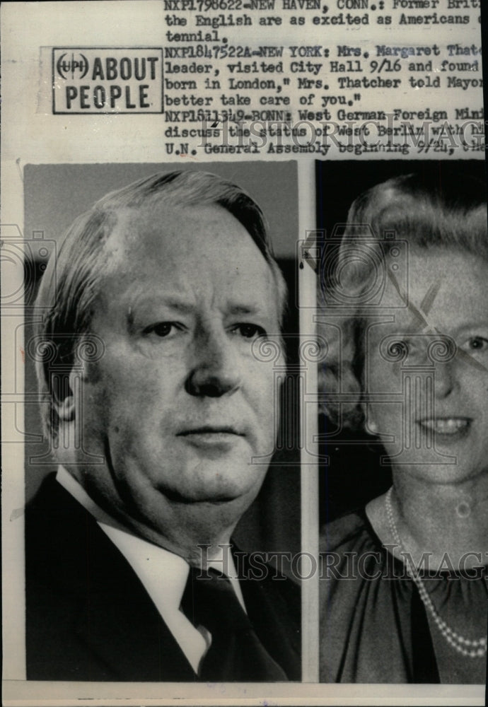 1975 Press Photo Edward Heath British Conservative Poli - RRW98699 - Historic Images