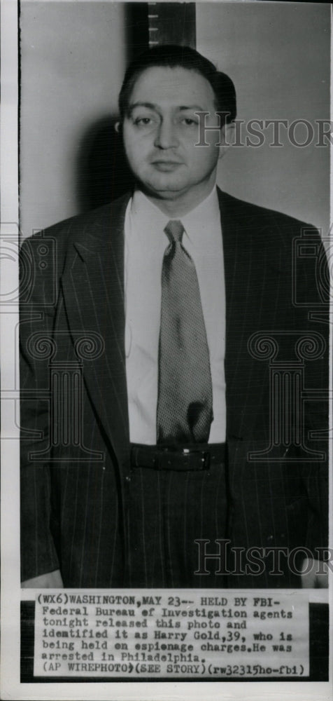 Press Photo Harry Gold Federal Bureau of Investigation - RRW98771 - Historic Images