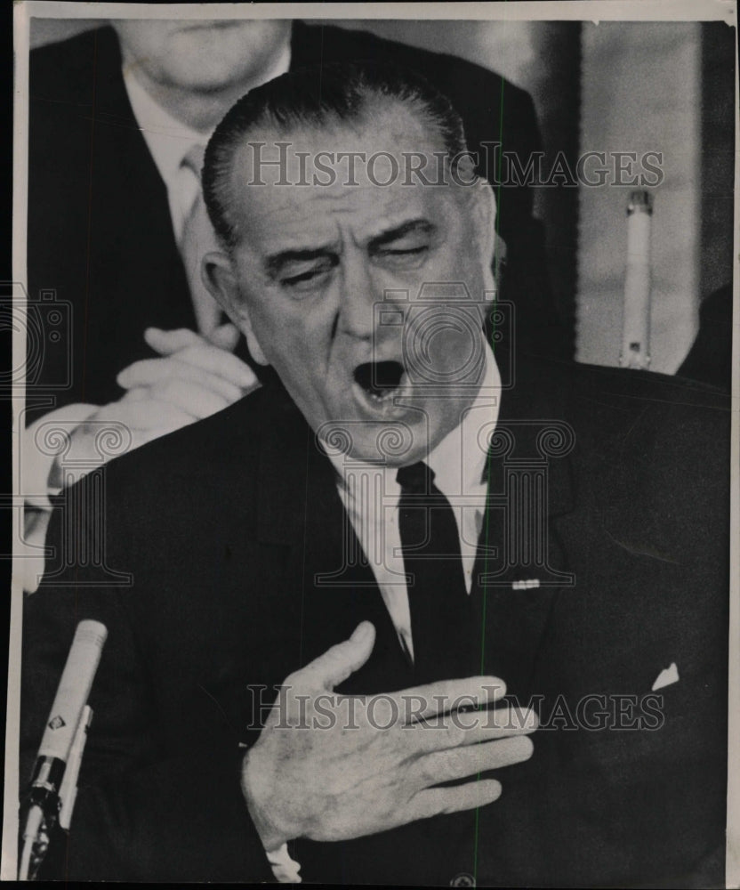 1965 Press Photo American President Lyndon B. Johnson - RRW98879 ...