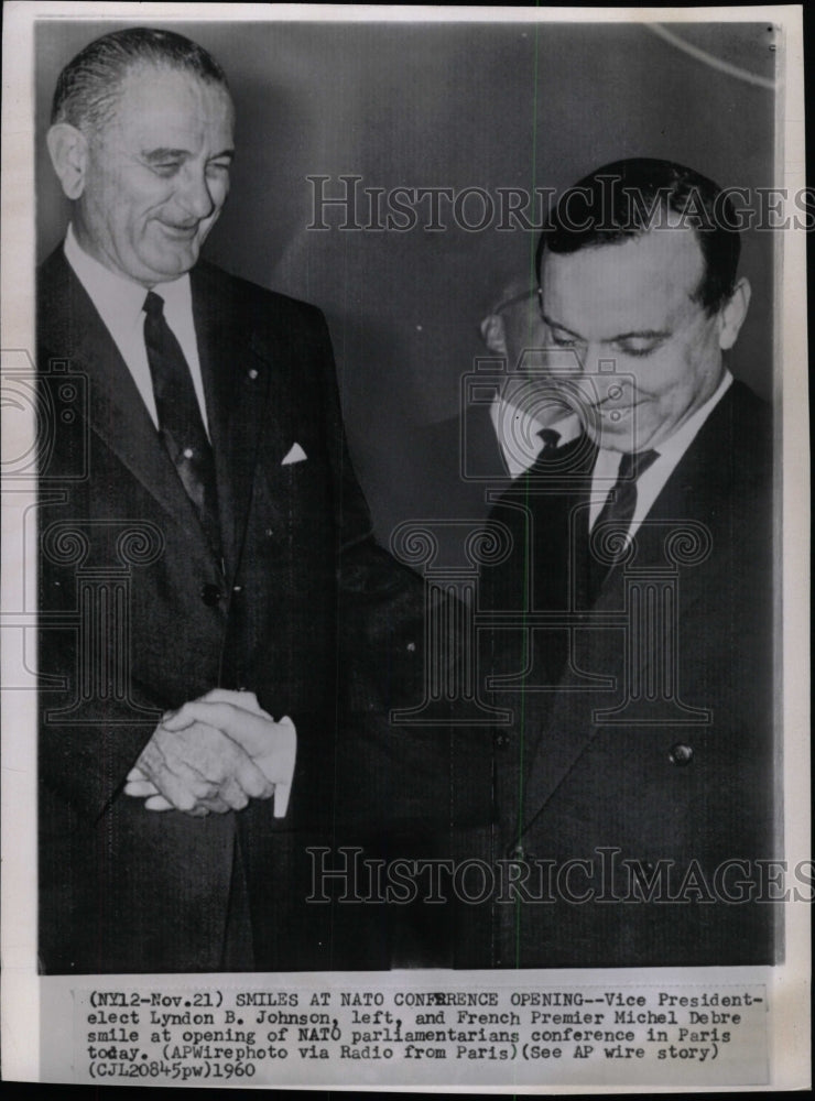 1960 Press Photo U.S. Vice President Lyndon B. Johnson - RRW98899 - Historic Images