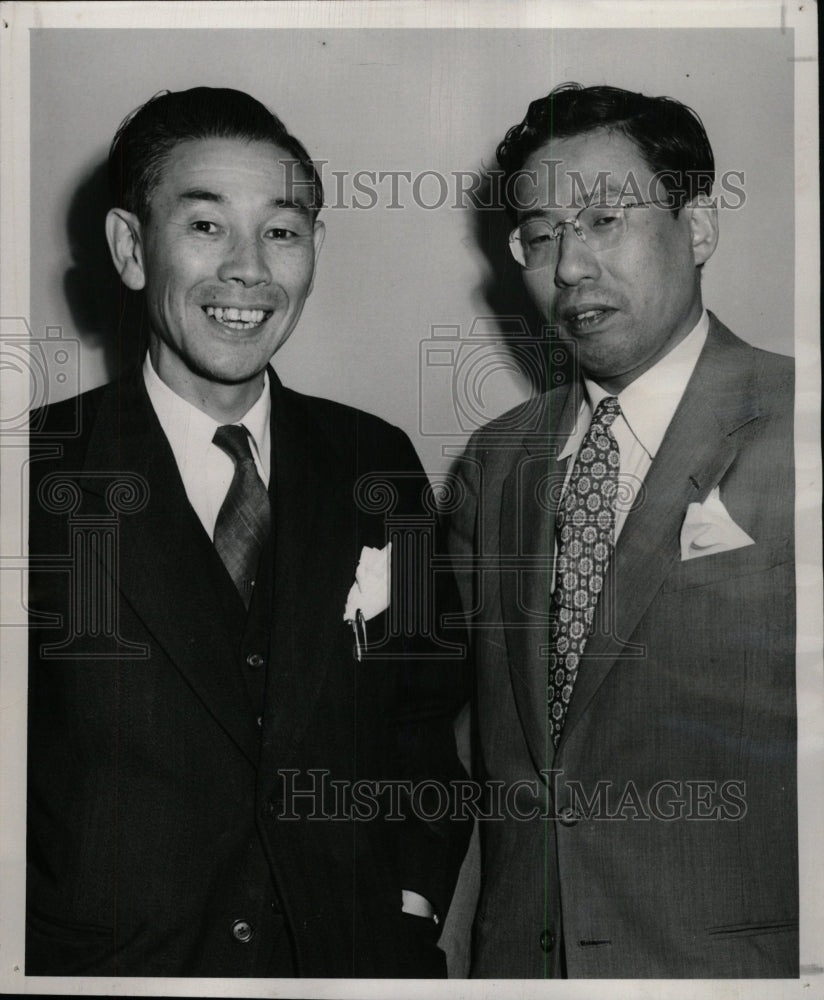 1953 Press Photo Japanese Consul General With Aide - RRW98943 - Historic Images