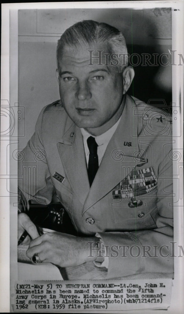 1962 Press Photo Lt. Gen. Michaelis Fifth Army Corps - RRW99139 - Historic Images