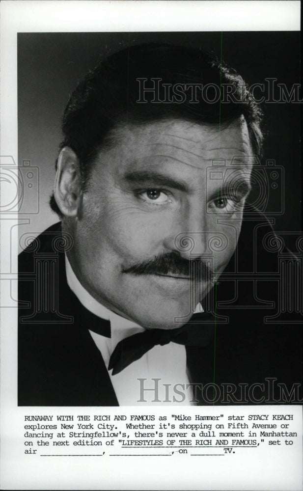 1986 Press Photo Stacy Keach American Film TV Actor - RRW99167 - Historic Images