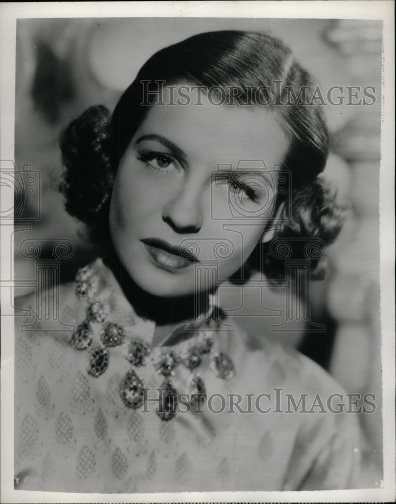1950 Press Photo Betty Field, Theatre Guild on the Air - RRW99199 - Historic Images