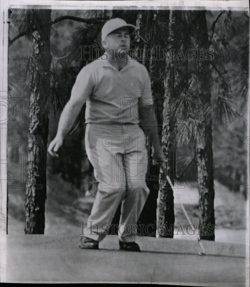 1963 Press Photo Golfer Kuntz Reacting To Missed Putt - RRW99341 - Historic Images