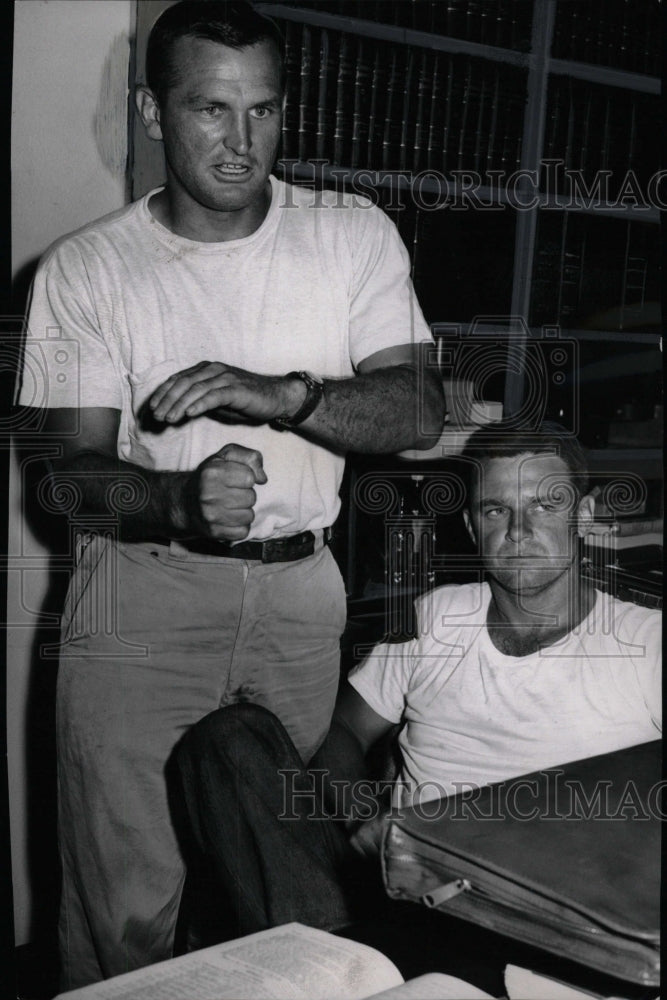 1955 Press Photo William Storey Judge Gun Justice Peace - RRW99477 - Historic Images