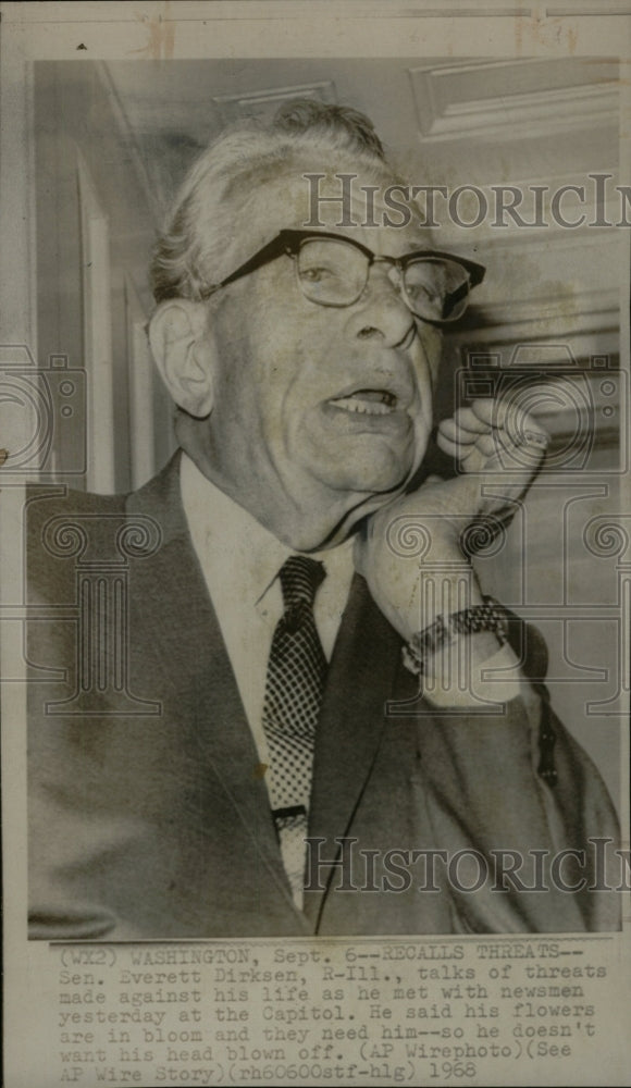 1968 Press Photo Sen. Everett Dirksen - RRW99483 - Historic Images