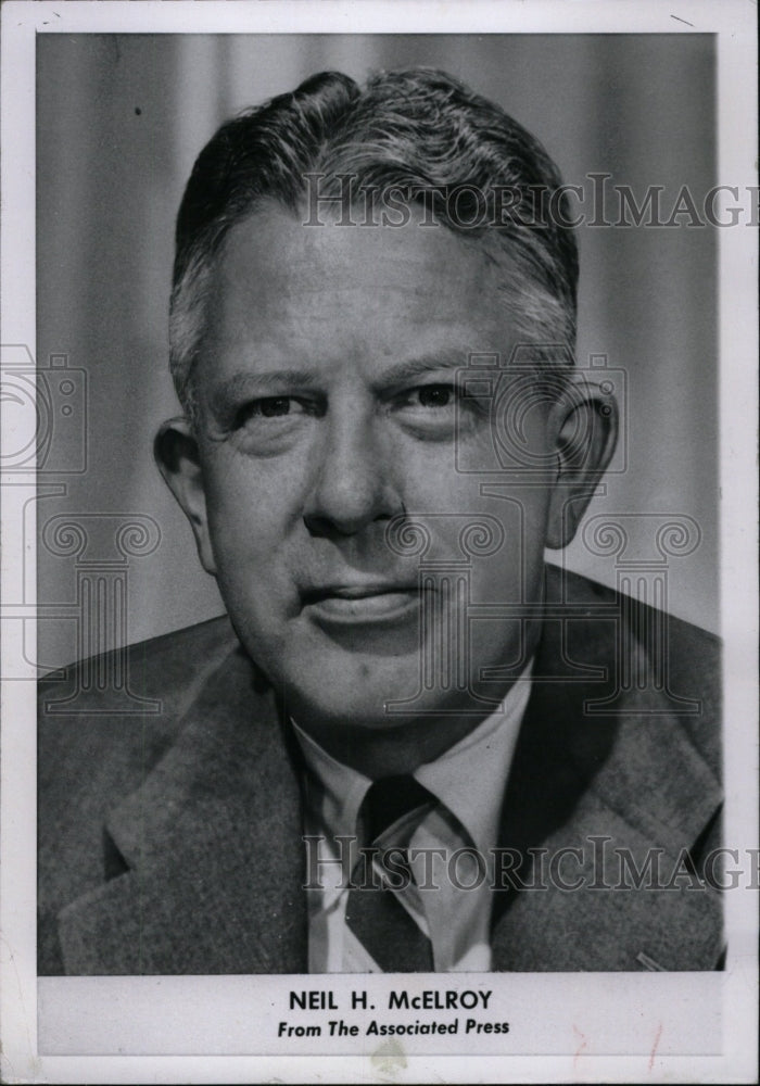 1958 Press Photo Neil McElroy United States Defense - RRW99569 - Historic Images