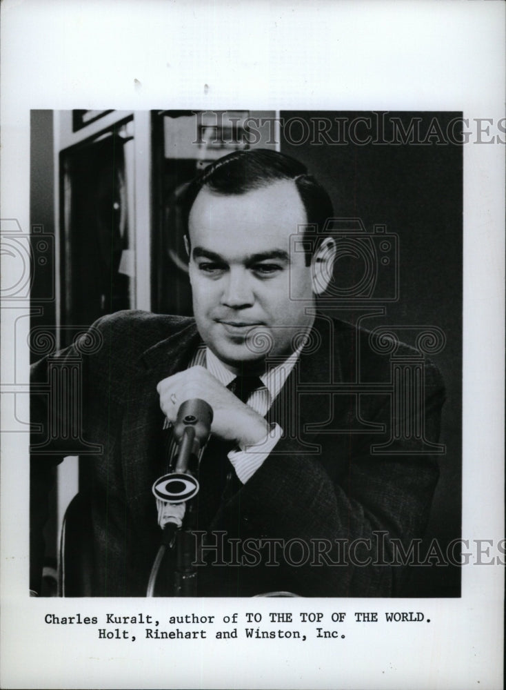 1968 Press Photo Charles Kuralt Author Top World Holt - RRW99621 - Historic Images