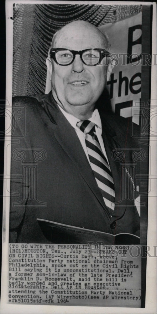 1964 Press Photo Constitution Chairman Civil Rights - RRW99981 - Historic Images