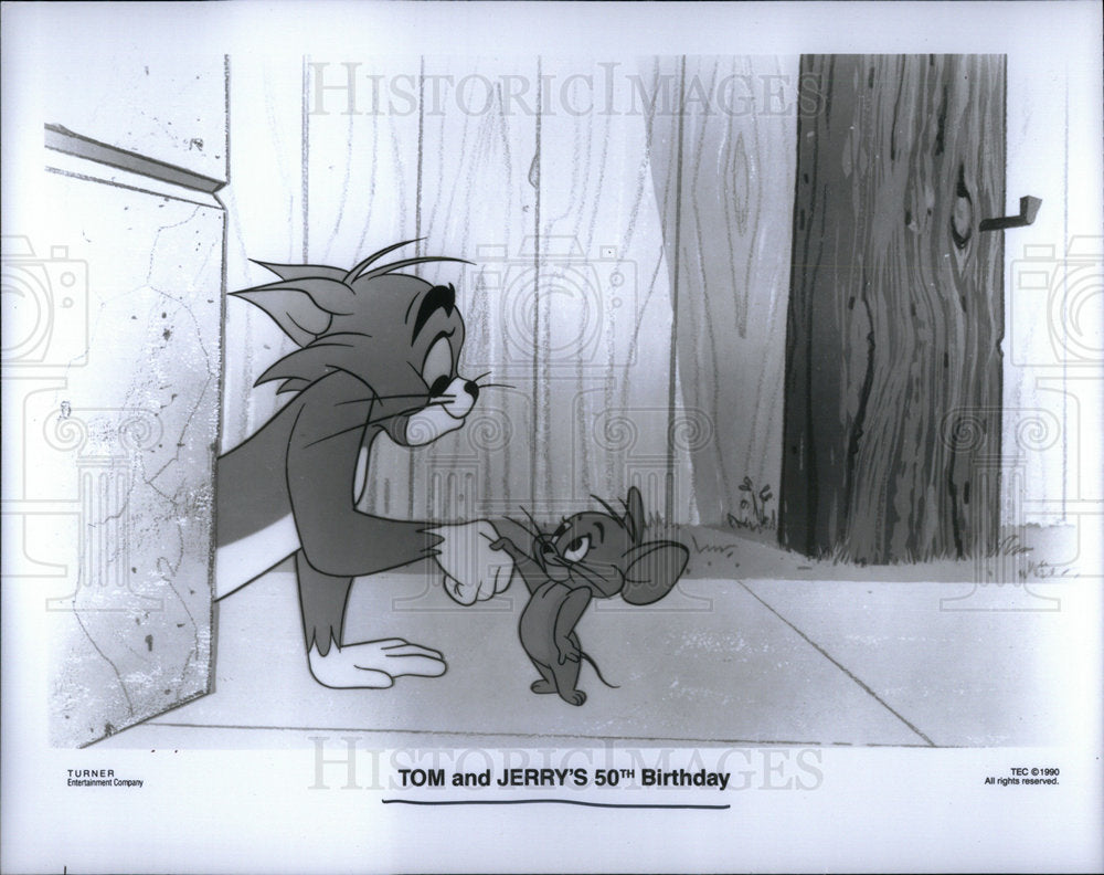 1990 Press Photo Tom Jerry Birthday - Historic Images