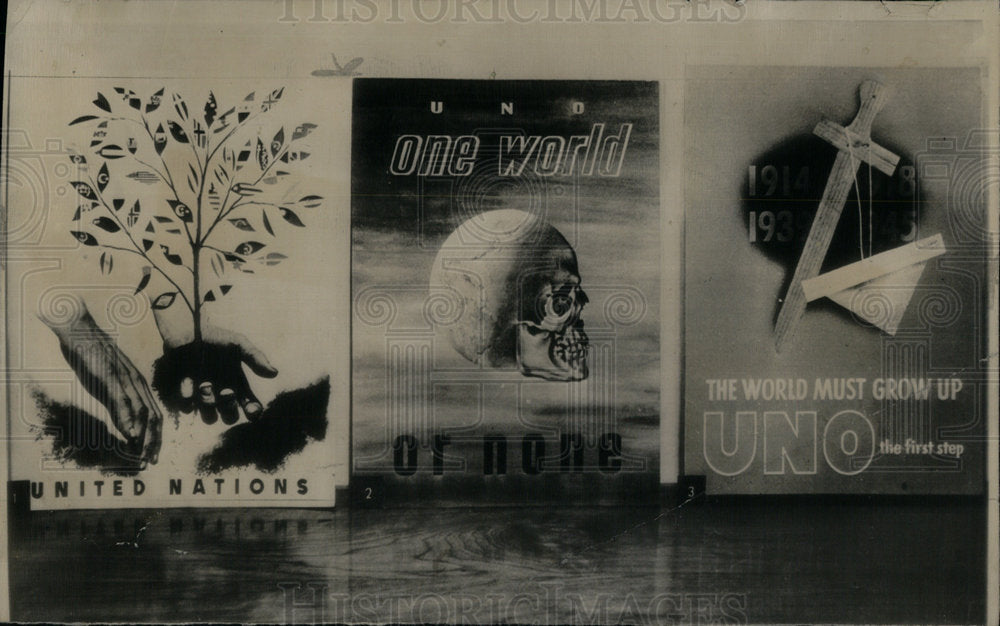 1947 Poster Year Contest Three Yesterday - Historic Images