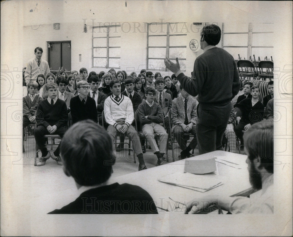 1970 Georgia Tech Students Lecture Atlanta - Historic Images