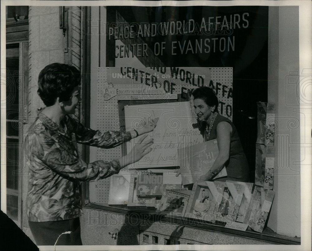 1965, Peace World Affairs Center Evanston - RRX00841 - Historic Images