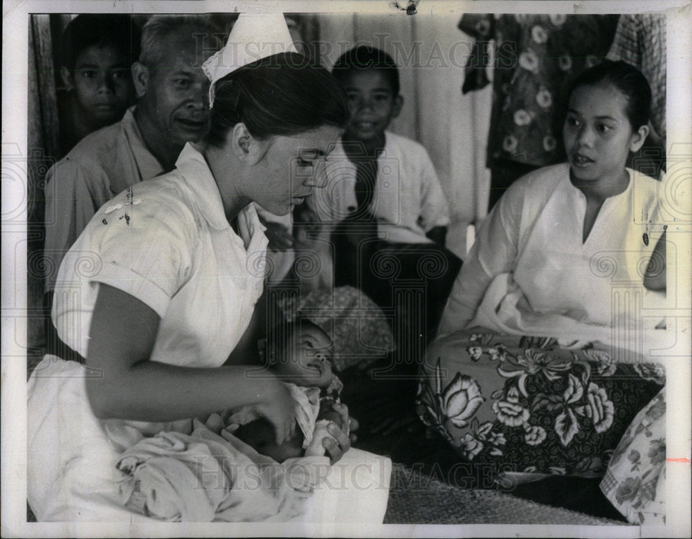 1964 Peace Corp Malay Language Erin O Brien - Historic Images