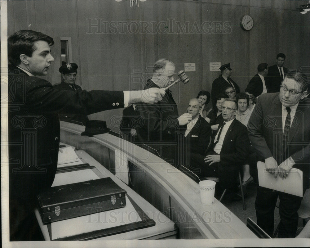 1966 James DeMunno Leyden Twp meeting hall - Historic Images