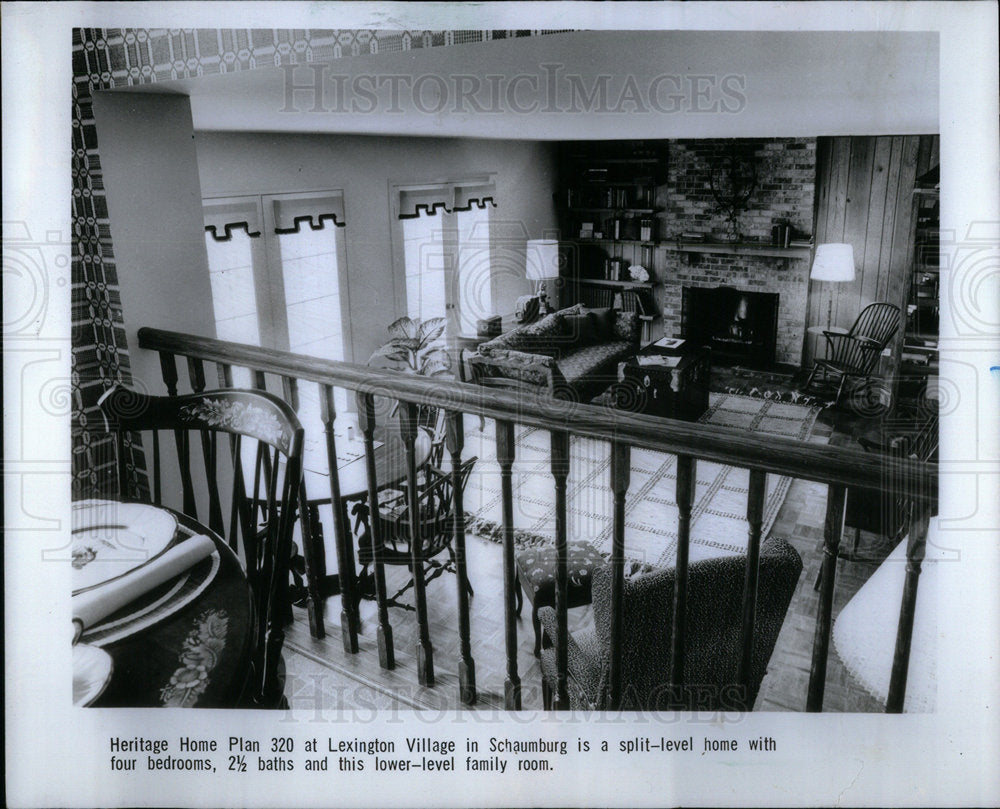 1978 Press Photo Lexington Village Heritage Home Split - Historic Images