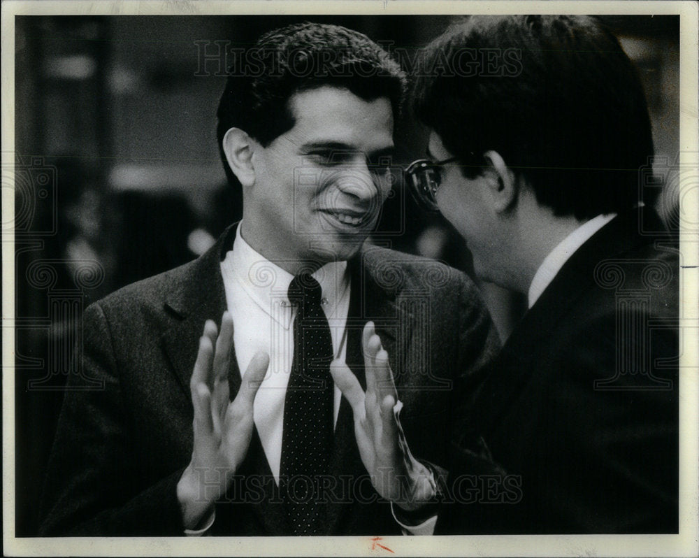 1981 Press Photo Chicago School Board Edwin Claudio - RRX01599- Historic Images