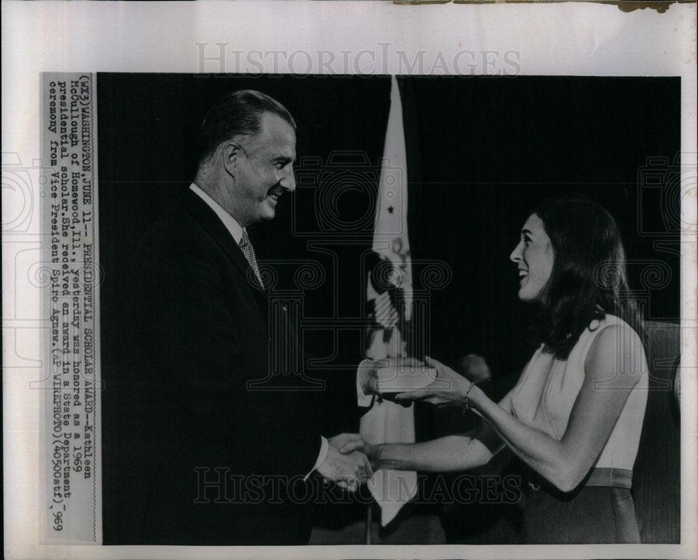 1969 Kathleen McCullough President Scholar - Historic Images