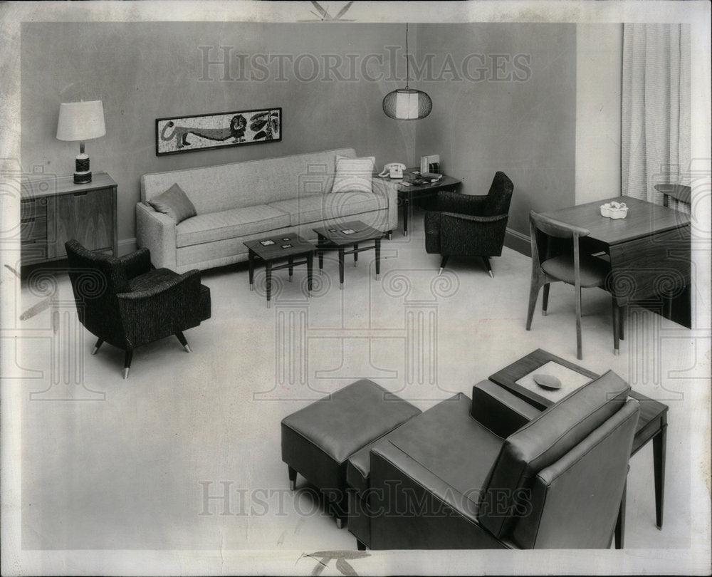 1957 Luxury Sleeping Dining Room Chicago - Historic Images