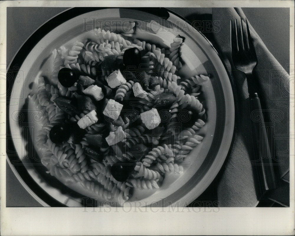 1987 Classic Greek Pasta Salad - Historic Images