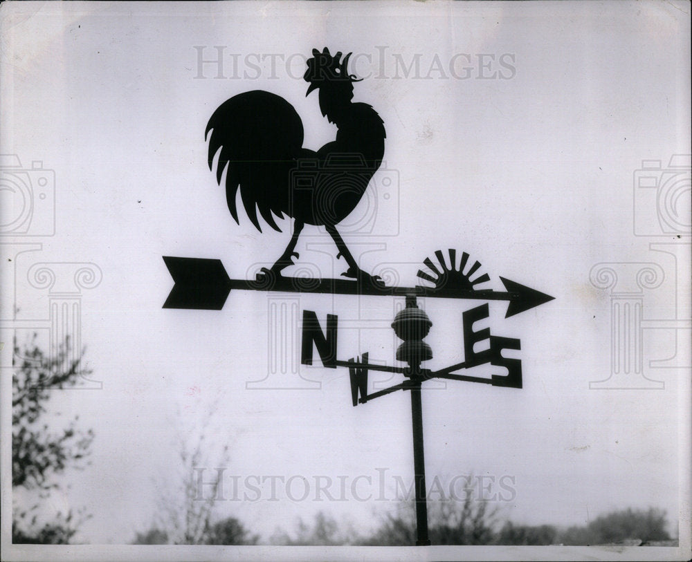 1953 Weather Vane NSEW  - Historic Images