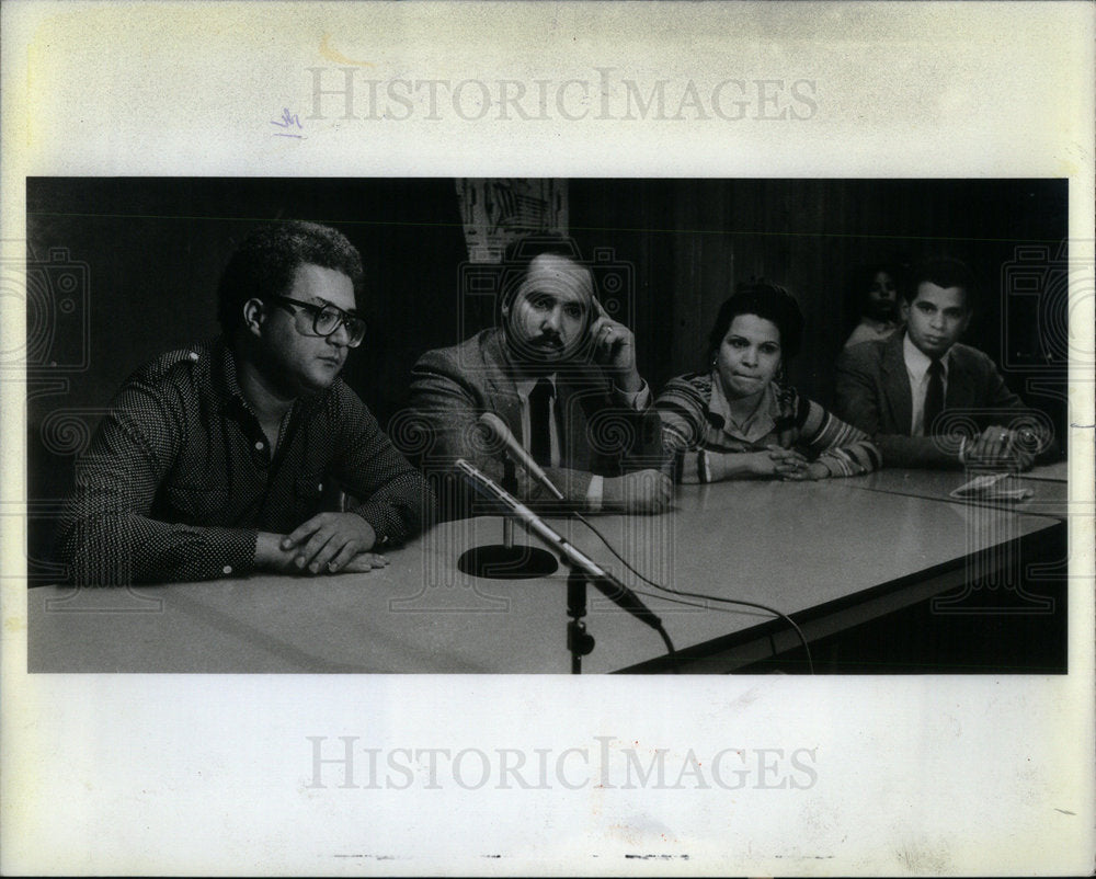 1981 Photo Press Conference Of Puerto Ricans - RRX02671 - Historic Images
