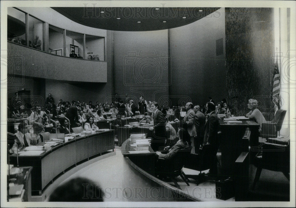 1981 City Hall First Hispanic Alderman - Historic Images