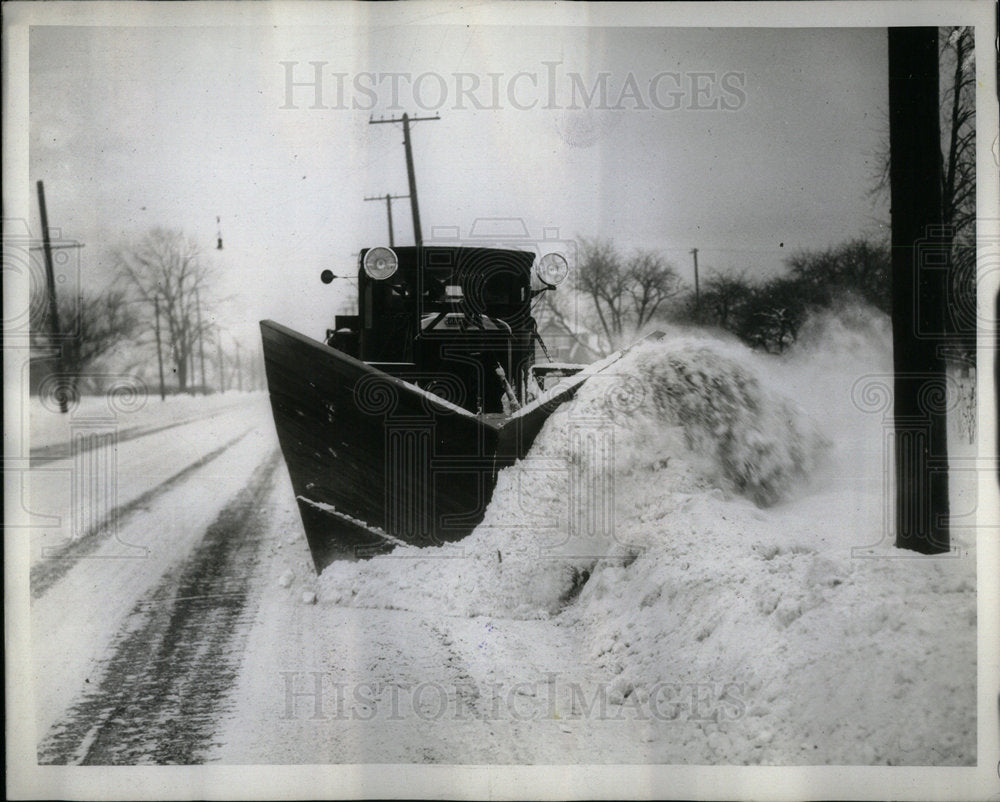 Detroit Snow Streets - Historic Images