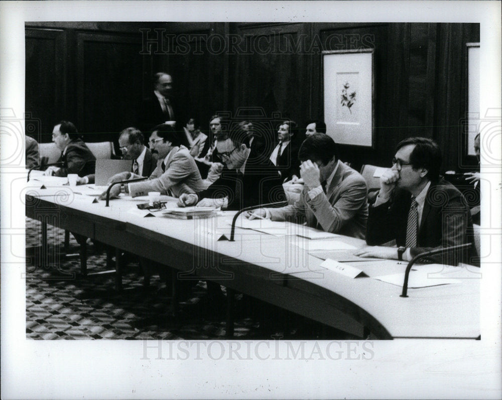 1983 William Ruckelshaus Acid Rain Meeting - Historic Images