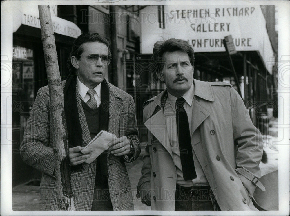 1985 Actors Matt Clark Martin Sheen - Historic Images