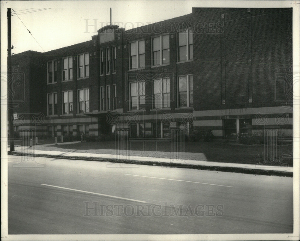 1958 Detroit Howe School Exterior - Historic Images