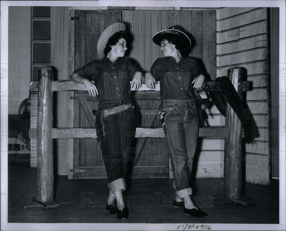 1959 Candy Taffy Grendell Cowboy Hats - Historic Images