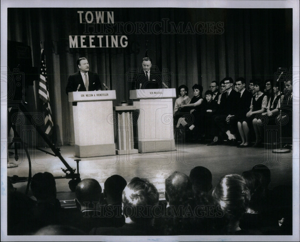 1964 Nelson Rockefeller Ven Marshal WWJ TV - Historic Images